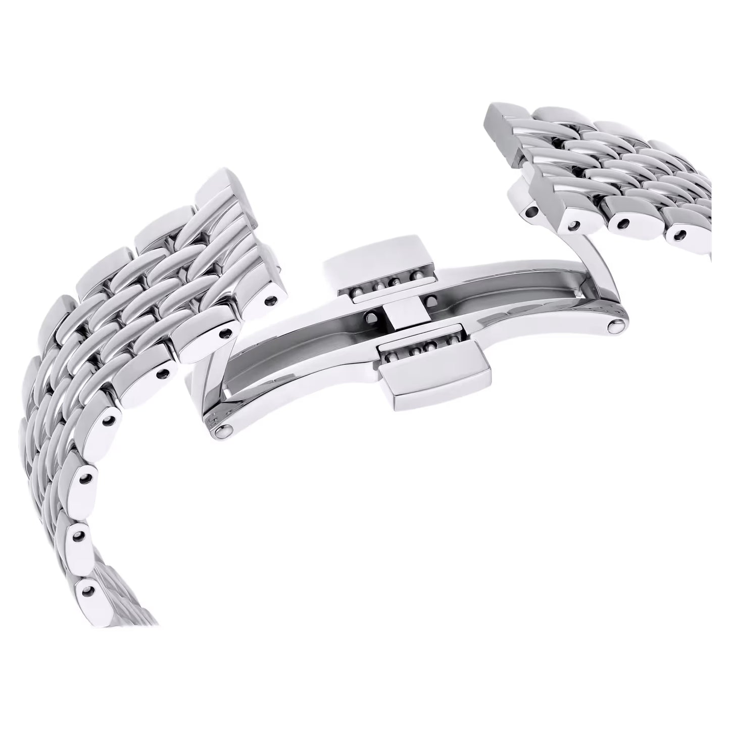 Crystalline wonder watch, Swiss Made, Metal bracelet, Silver Tone, Stainless steel