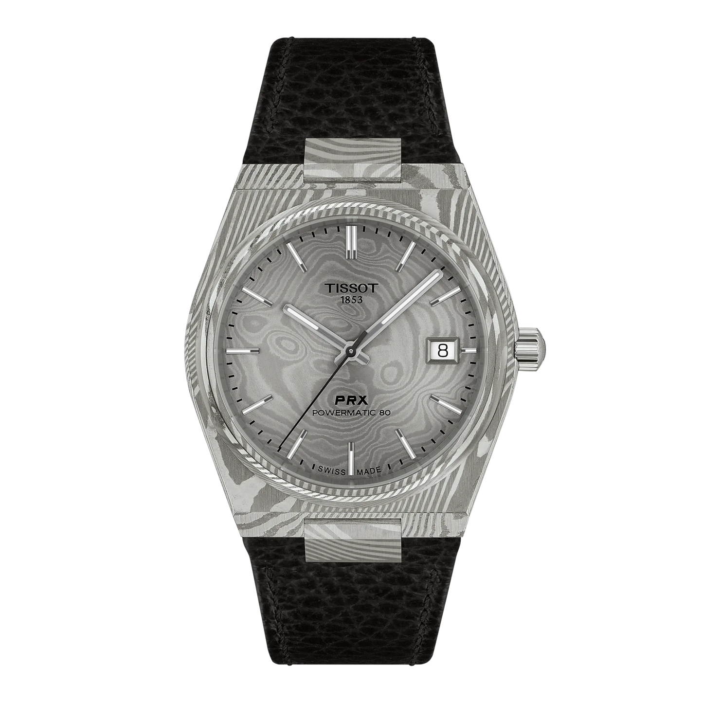 PRX Damascus Steel 38mm Automatic Watch