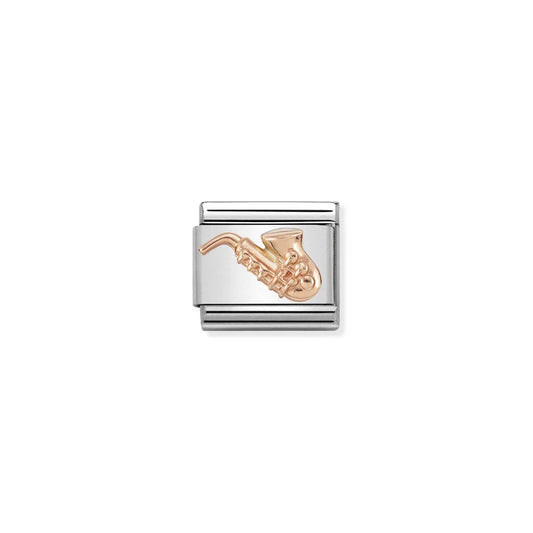 Classic Rose Gold Saxophone Charm