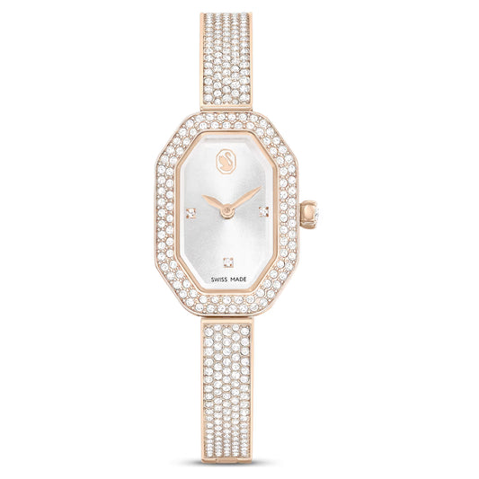 Dextera Bangle watch, Swiss, Metal bracelet, Gold