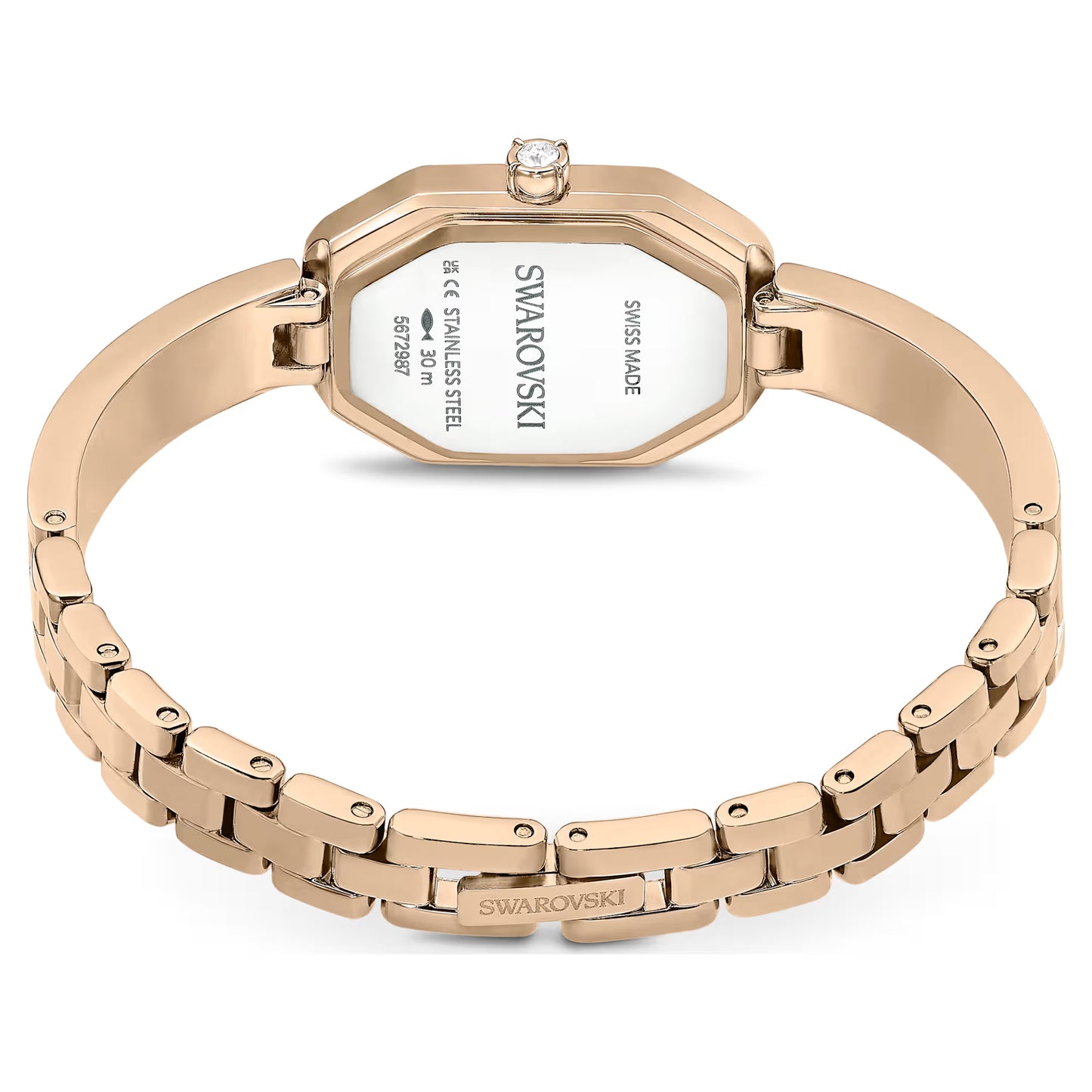 Dextera Bangle watch, Swiss, Metal bracelet, Gold