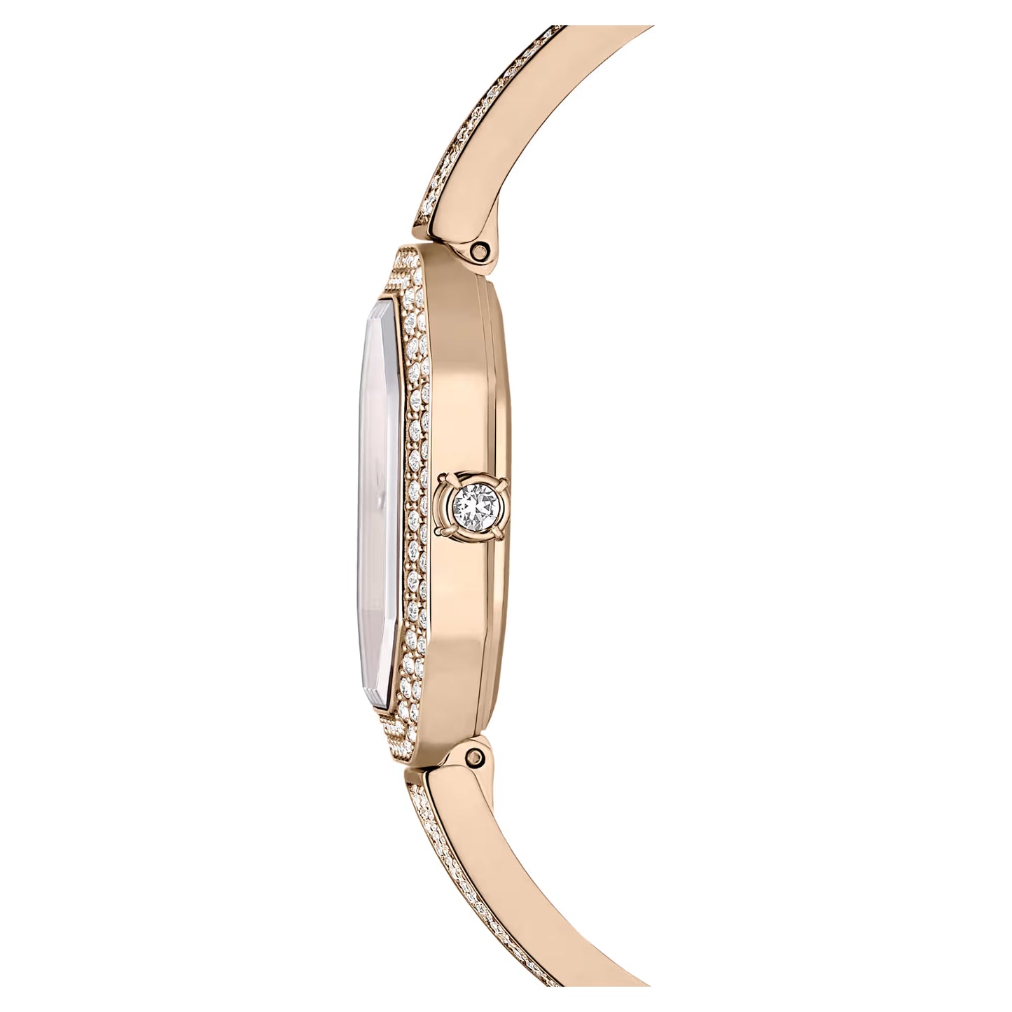 Dextera Bangle watch, Swiss, Metal bracelet, Gold