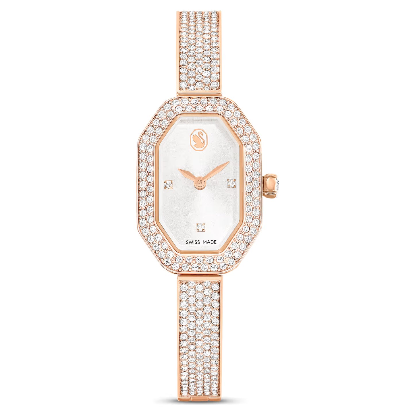 Dextera bangle watch, Swiss Made, Metal bracelet, Rose gold tone, Rose gold-tone finish