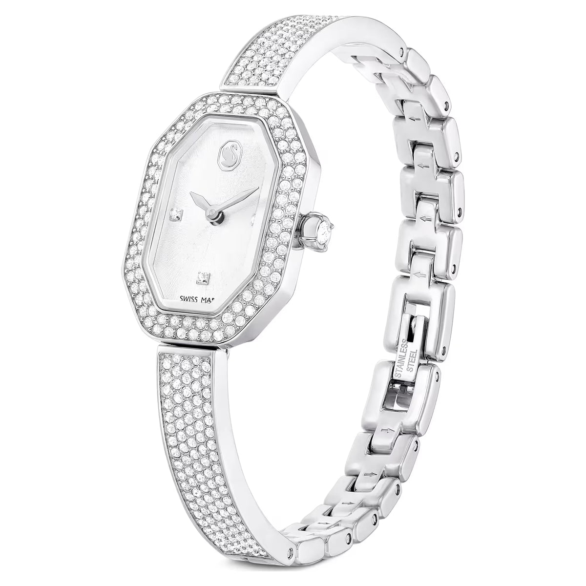 Dextera Bangle watch, Swiss Made, Metal bracelet