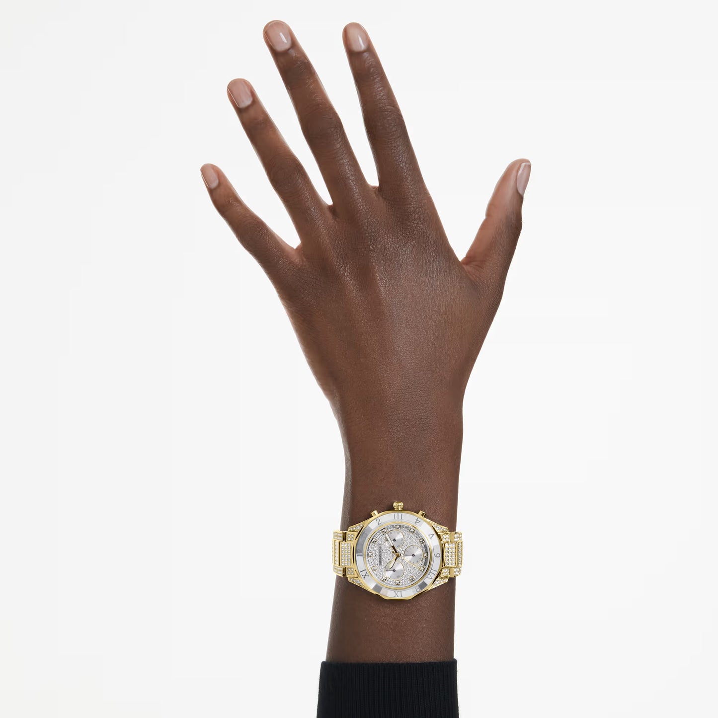 Dextera lux watch, Swiss Made, Metal bracelet, Gold tone, Gold-tone finish