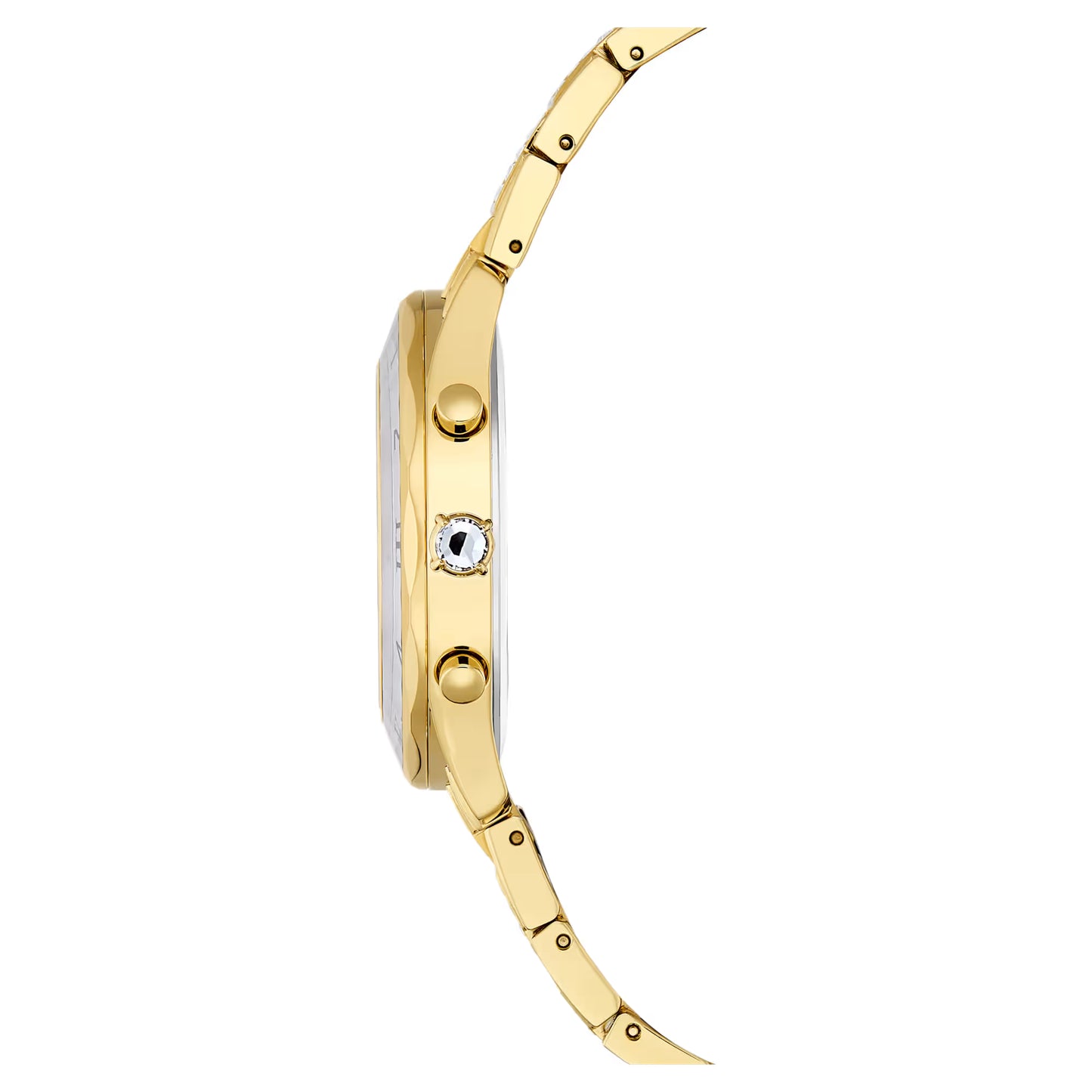 Dextera lux watch, Swiss Made, Metal bracelet, Gold tone, Gold-tone finish