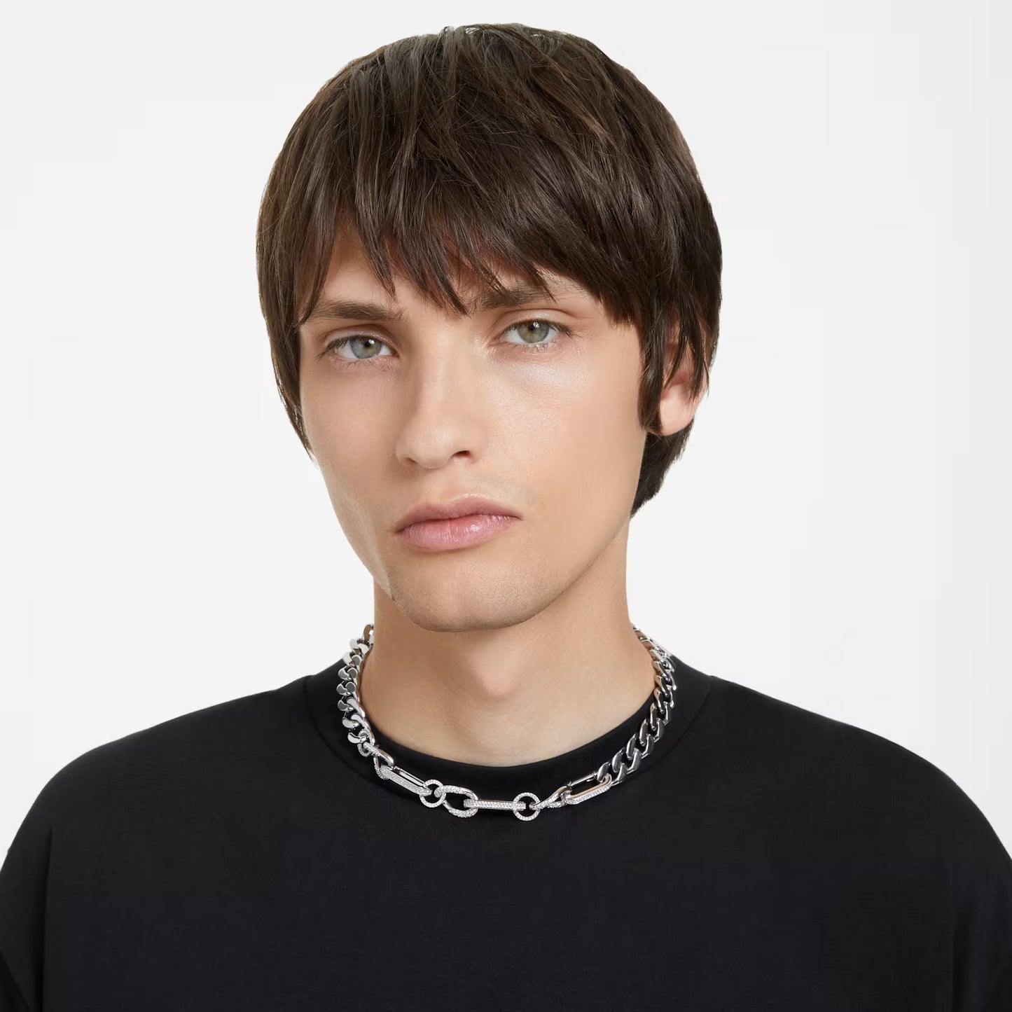 Dextera necklace, Statement, Mixed links, Small