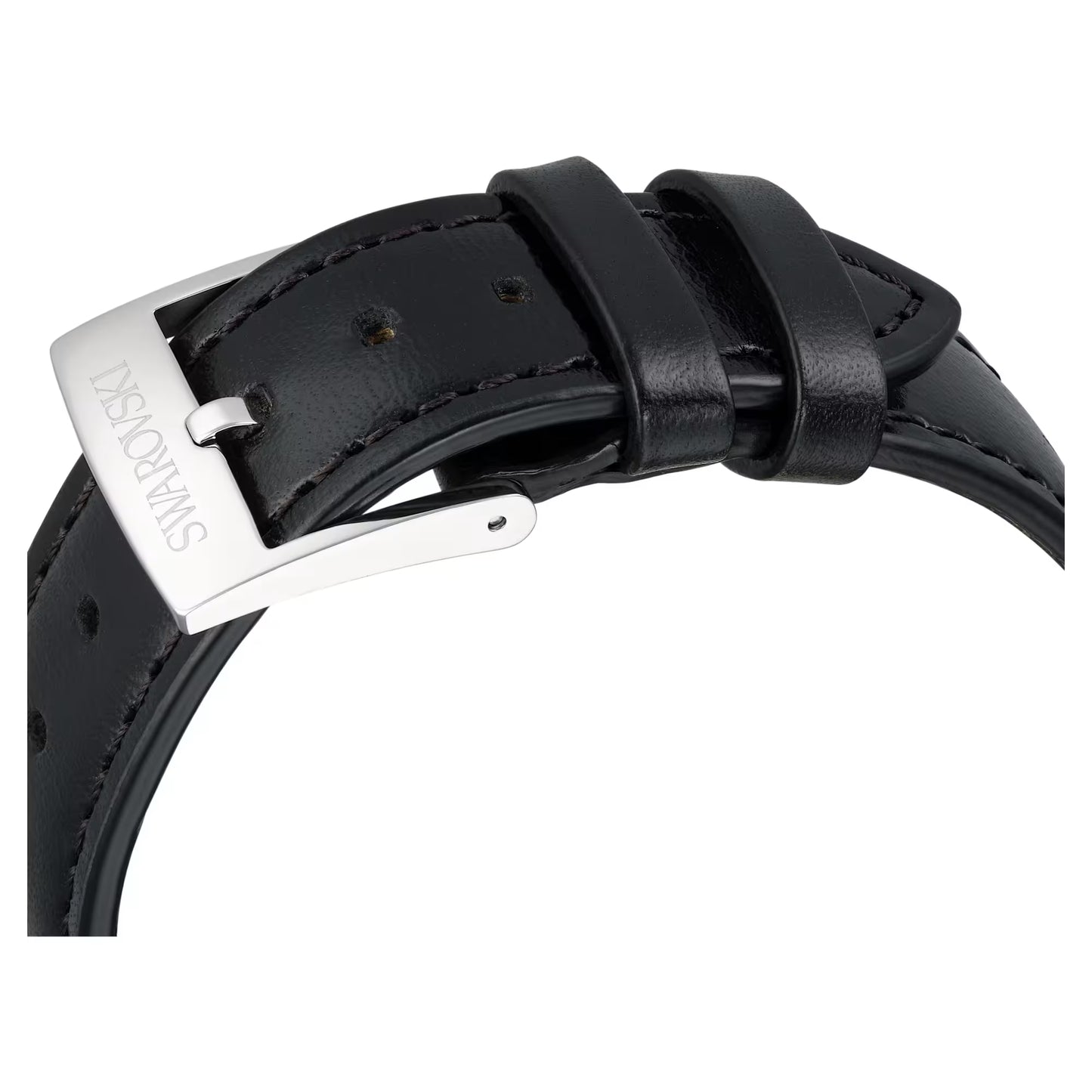 Dextera tachymetre watch, Swiss Made, Leather strap, Silver Tone, Stainless steel