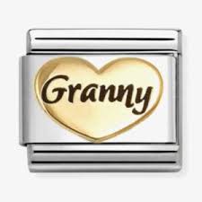 Classic Gold & Enamel Granny Heart Charm