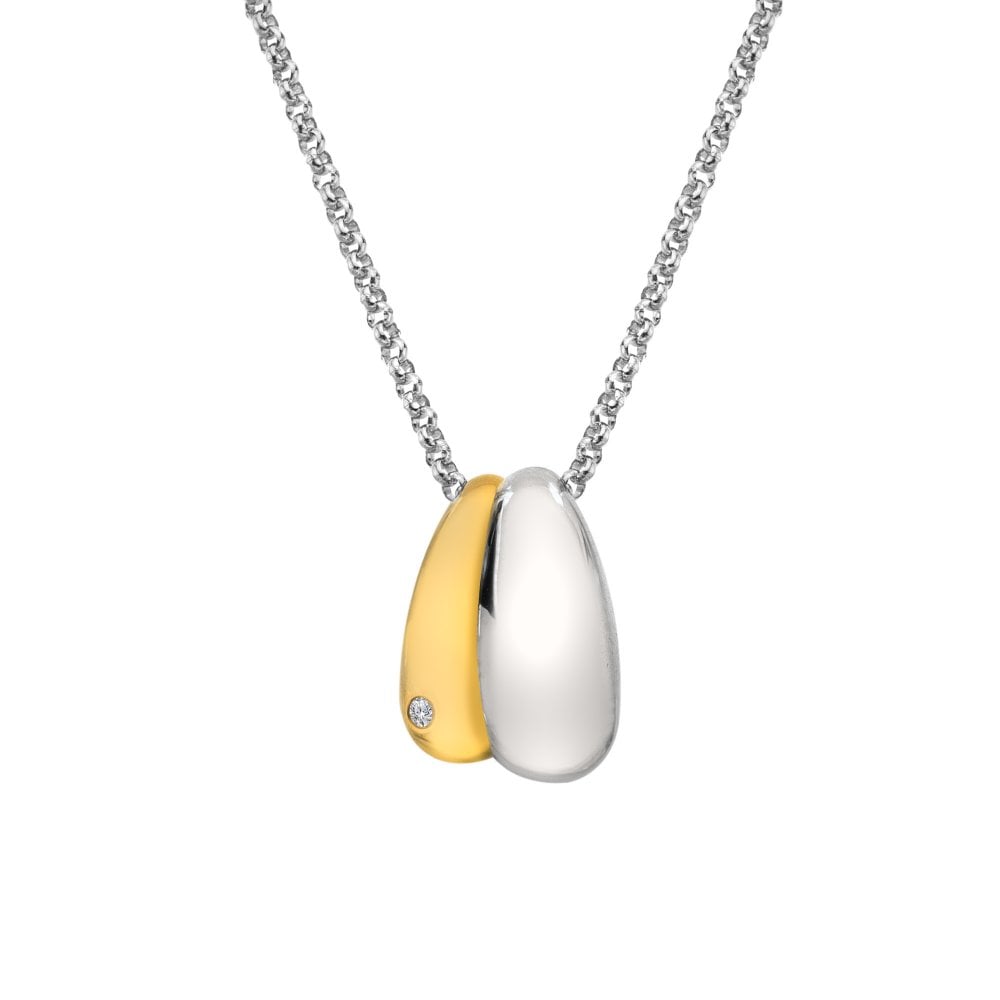 Silver & Gold Drop Necklace