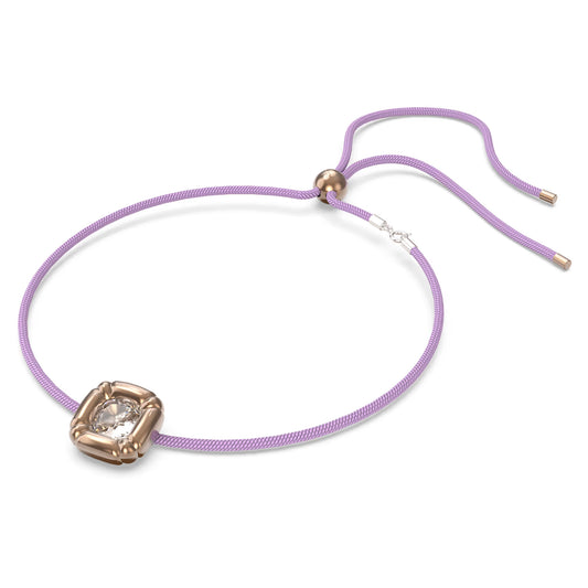 Dulcis necklace, Cushion cut, Rose gold tone