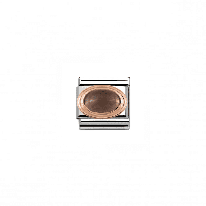 Rose Gold Smoky Quartz Charm