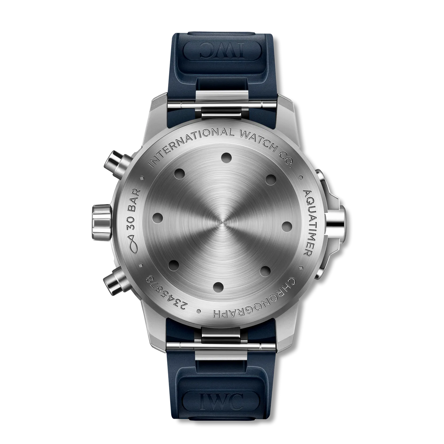 Aquatimer Chronograph 44mm Blue Rubber Strap Watch