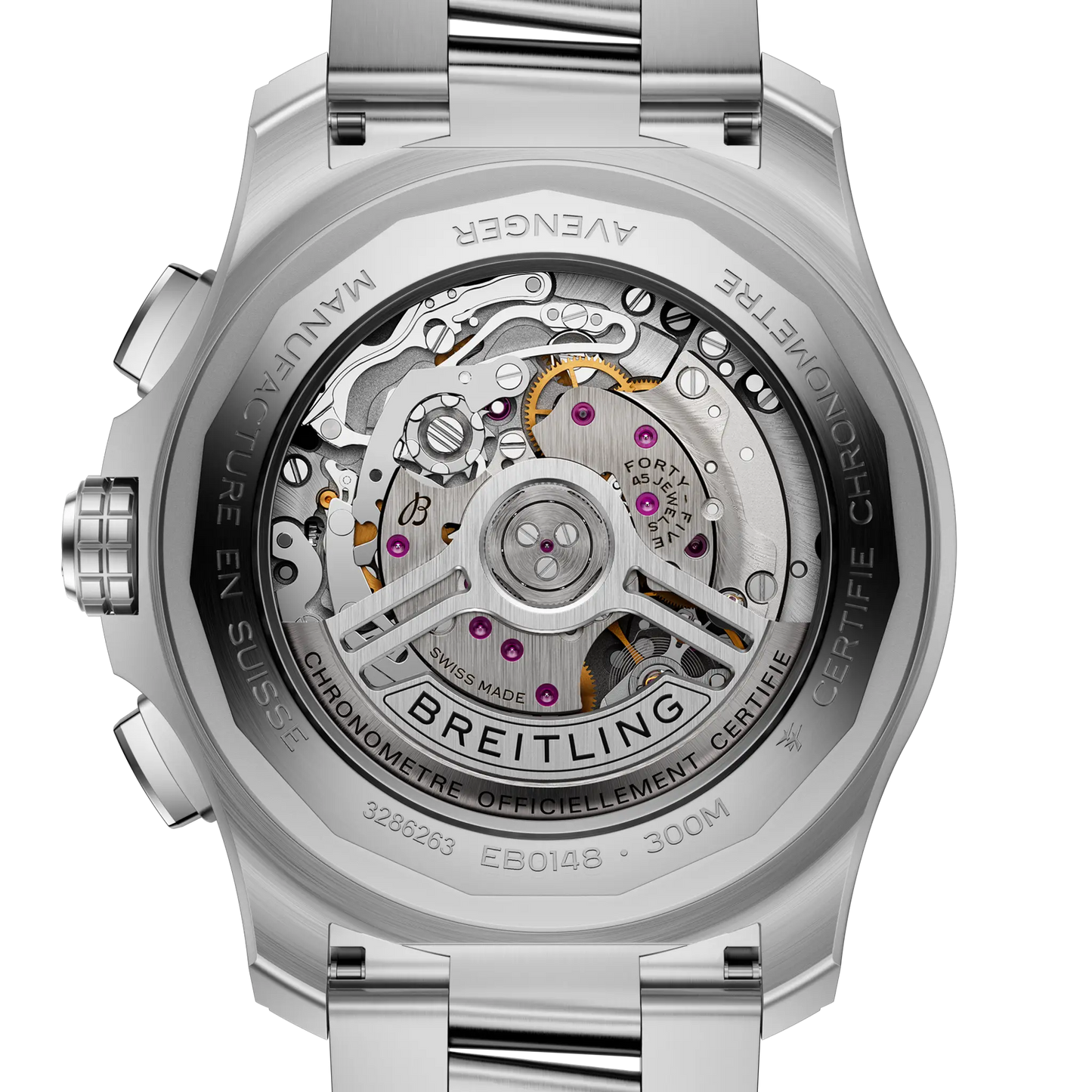 Super Avenger B01 Chronograph 46 | 46mm Titanium Case Black Dial