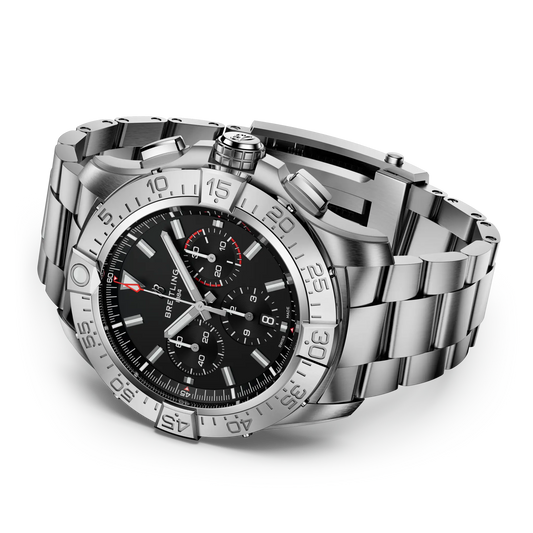 Super Avenger B01 Chronograph 46 | 46mm Titanium Case Black Dial