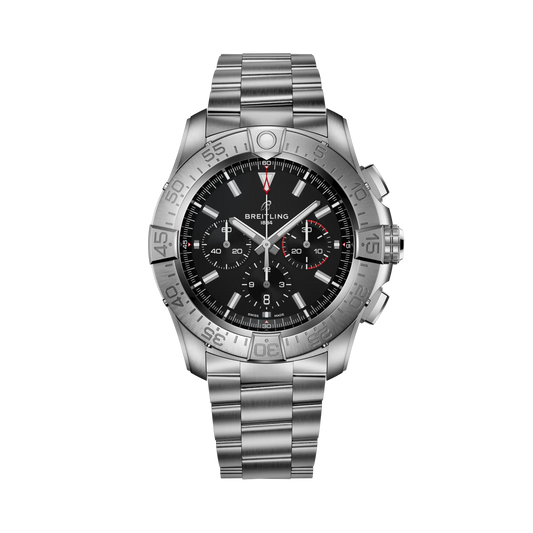 Super Avenger B01 Chronograph 46 | 46mm Titanium Case Black Dial