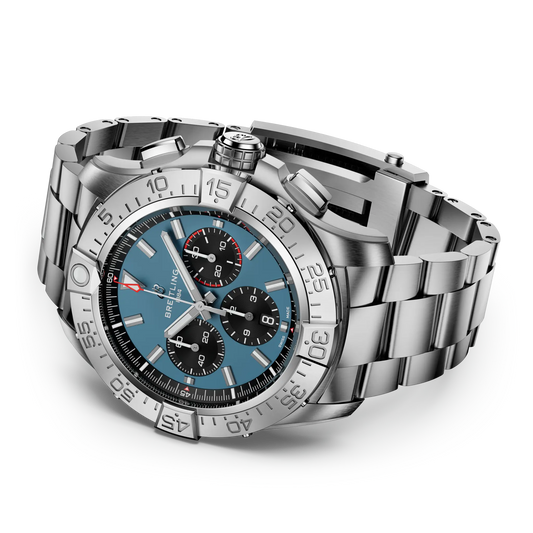 Super Avenger B01 Chronograph 46 | 46mm Titanium Case Blue Dial