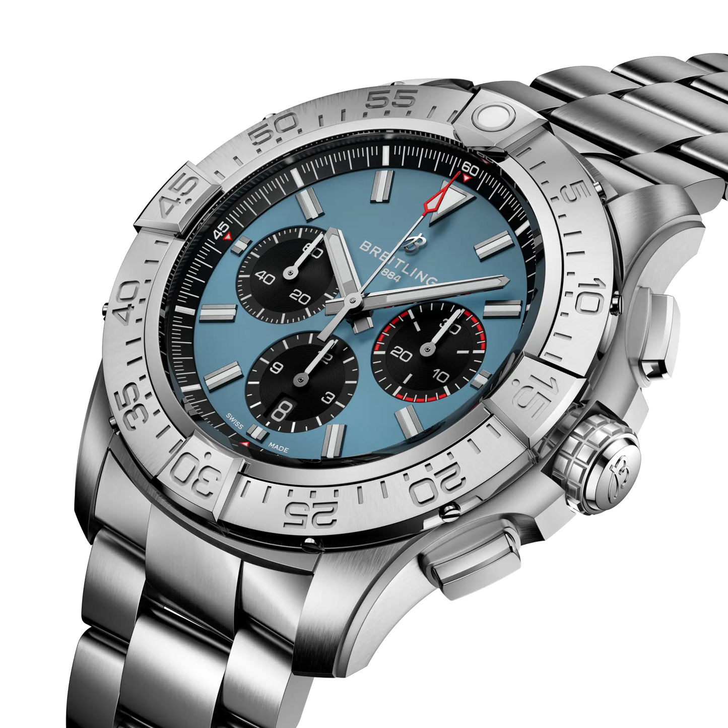 Super Avenger B01 Chronograph 46 | 46mm Titanium Case Blue Dial