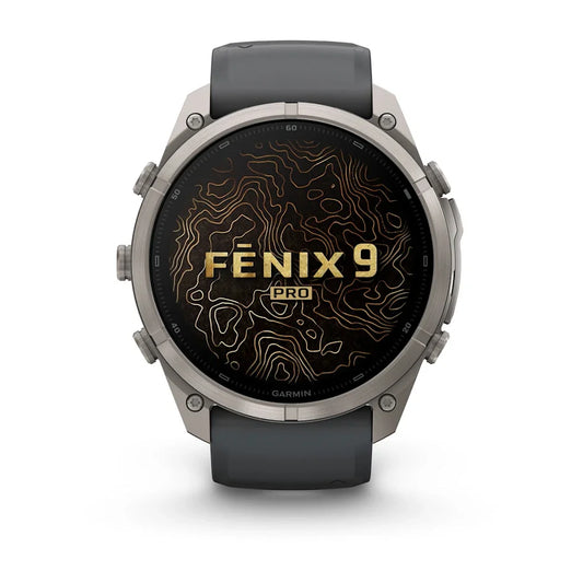 Garmin Fenix 9 Pro 51mm AMOLED inReach Titanium with Graphite/Black Silicone Band