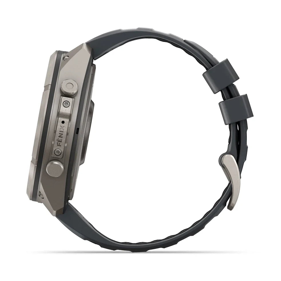 Garmin Fenix 9 Pro 51mm AMOLED inReach Titanium with Graphite/Black Silicone Band