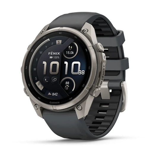 Garmin Fenix 9 47mm Pro AMOLED inReach Titanium with Graphite/Black Silicone Band