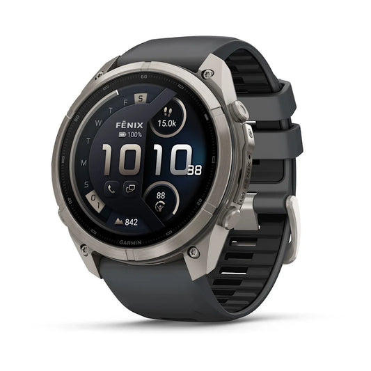 Garmin Fenix 9 Pro 51mm AMOLED inReach Titanium with Graphite/Black Silicone Band