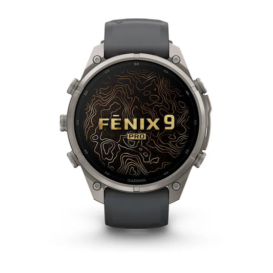 Garmin Fenix 9 47mm Pro AMOLED inReach Titanium with Graphite/Black Silicone Band