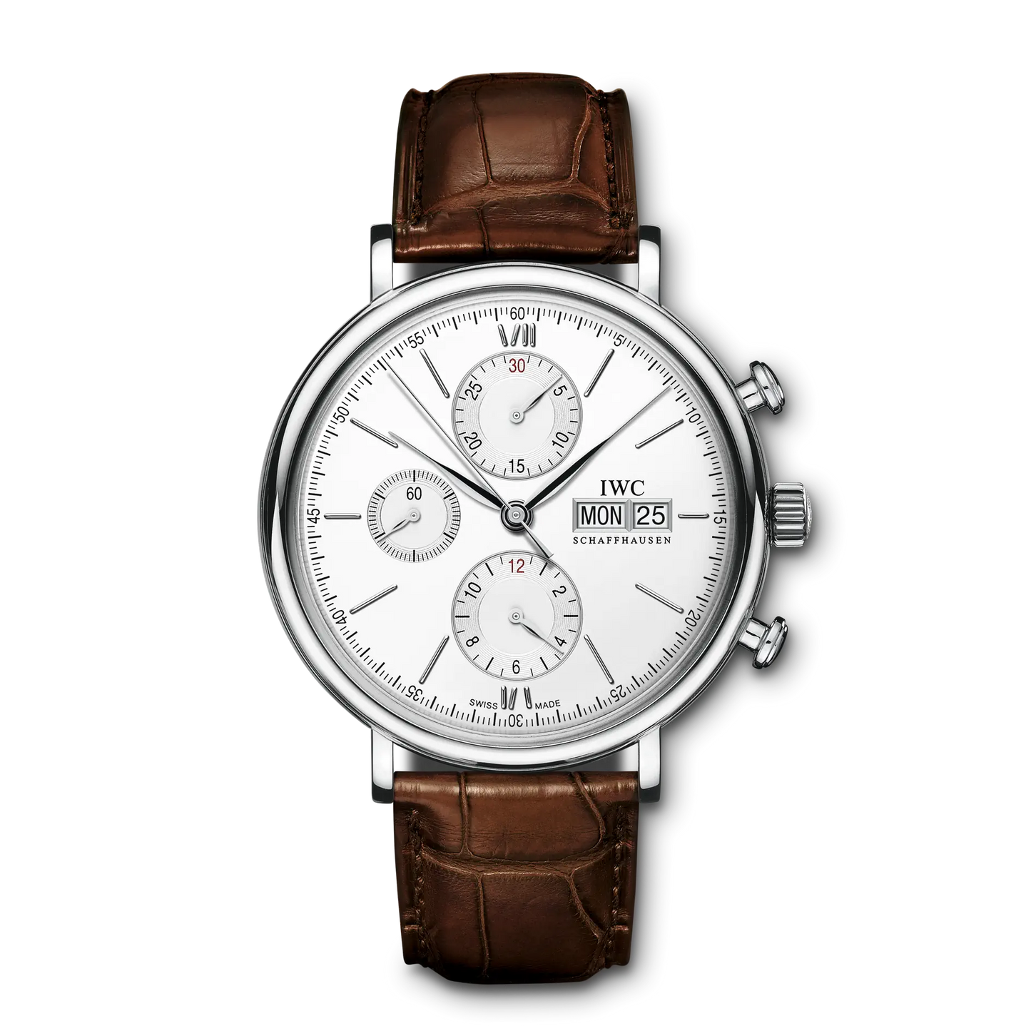 Portofino Chronograph Automatic 42mm Leather Strap Watch