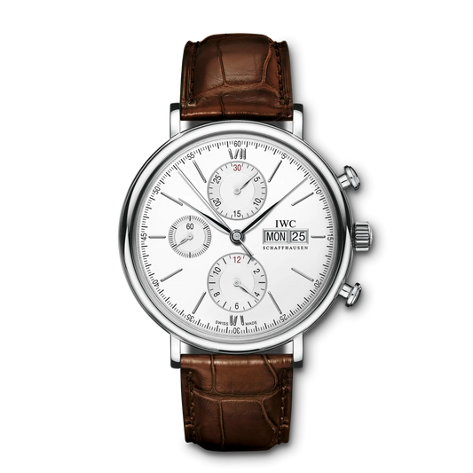 Portofino Chronograph Automatic 42mm Leather Strap Watch