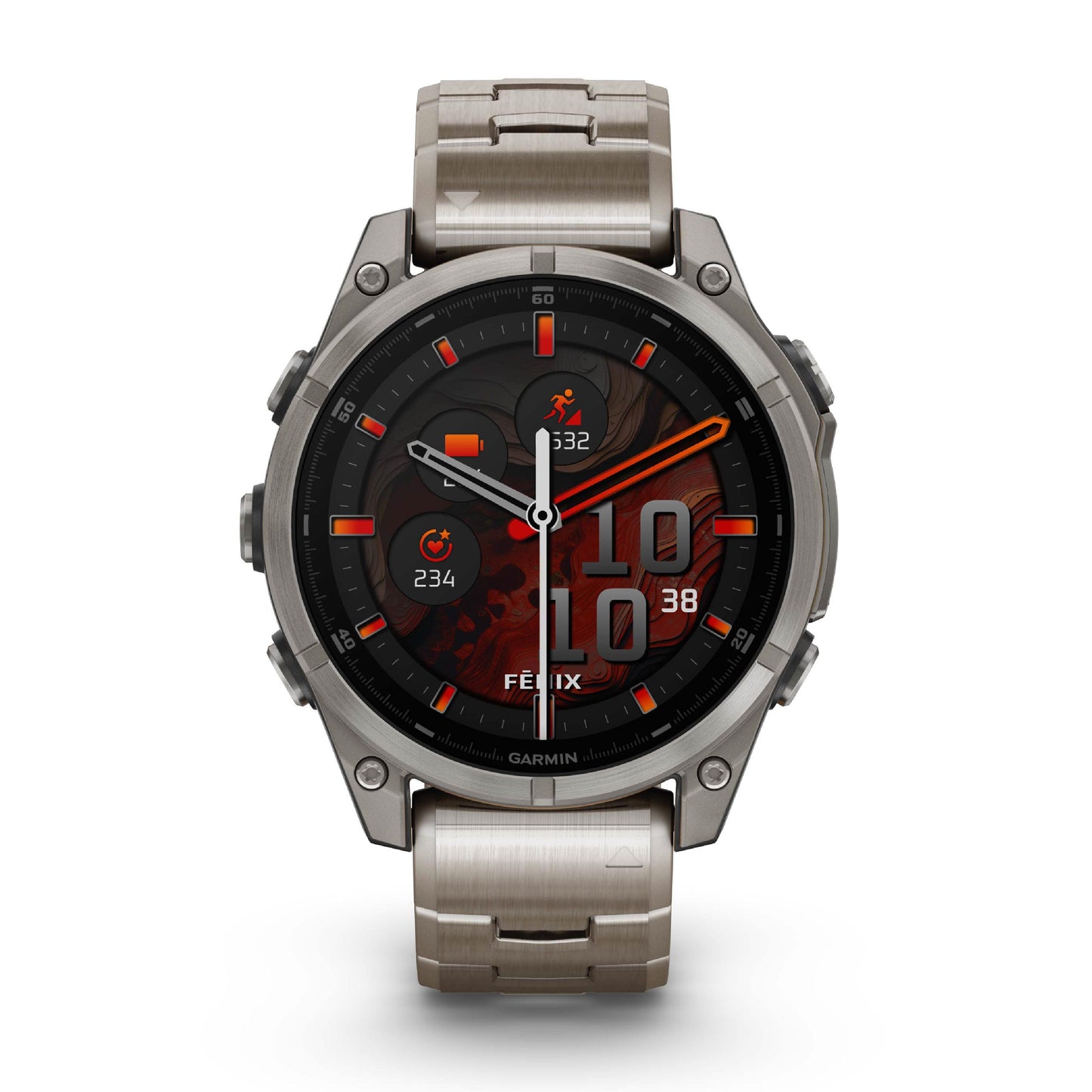 Garmin Fenix 8 47mm AMOLED Sapphire Titanium Vented Titanium Bracelet