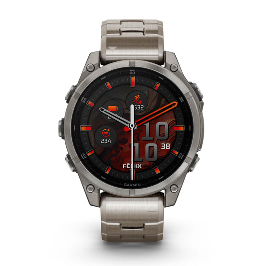 Garmin Fenix 8 47mm AMOLED Sapphire Titanium Vented Titanium Bracelet