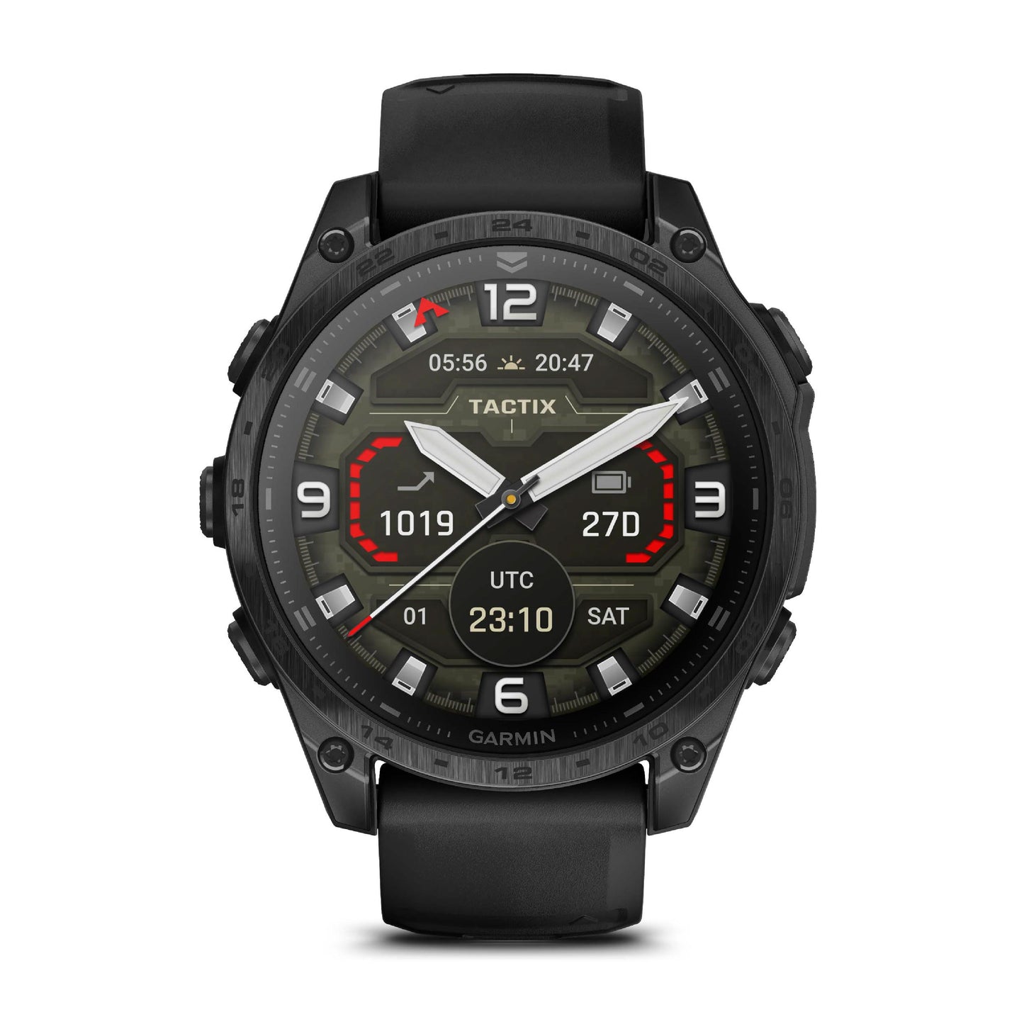 Garmin Tactix 8 47mm AMOLED Sapphire Titanium Black Silicone Band
