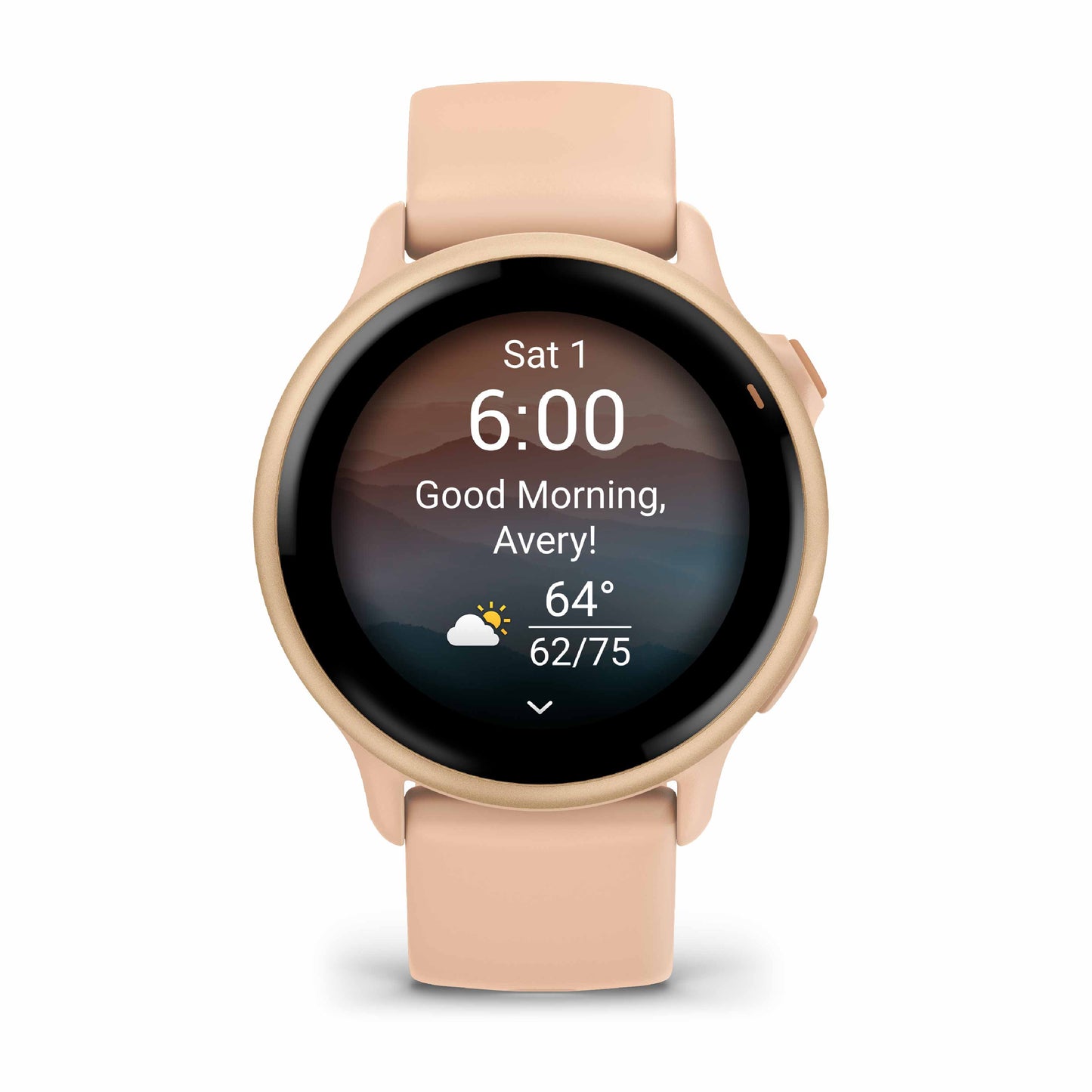Garmin Vivoactive 6 Metallic Pink Dawn with Pink Dawn Band