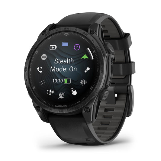 Garmin Tactix 8 47mm AMOLED Sapphire Titanium Black Silicone Band