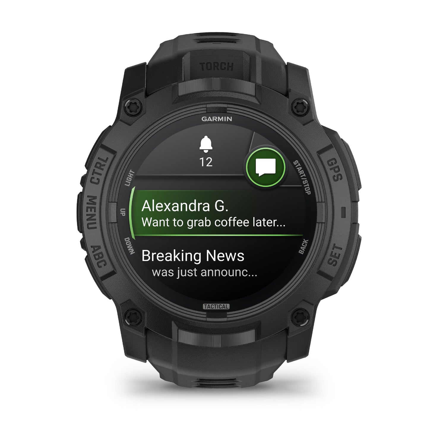 Garmin Instinct 3 50mm AMOLED Tactical Edition Black with Black Band