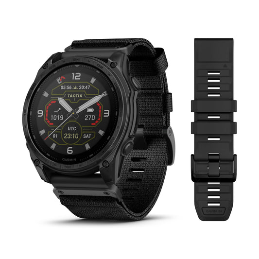 Garmin Tactix 8 51mm Solar Sapphire Titanium Tactical Black Nylon Band