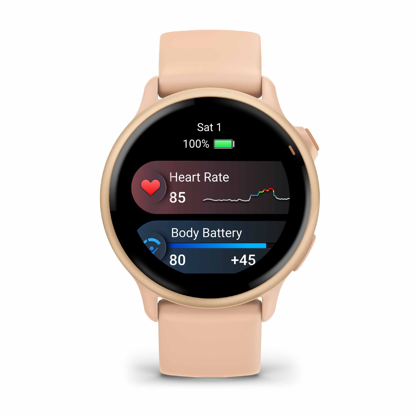 Garmin Vivoactive 6 Metallic Pink Dawn with Pink Dawn Band