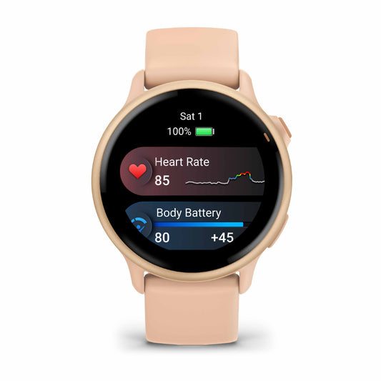Garmin Vivoactive 6 Metallic Pink Dawn with Pink Dawn Band