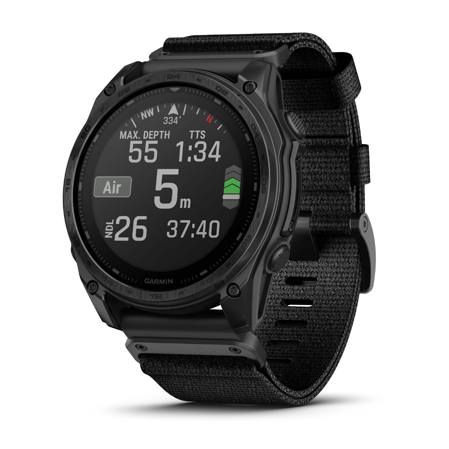 Garmin Tactix 8 51mm Solar Sapphire Titanium Tactical Black Nylon Band