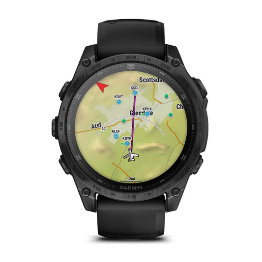 Garmin Tactix 8 47mm AMOLED Sapphire Titanium Black Silicone Band