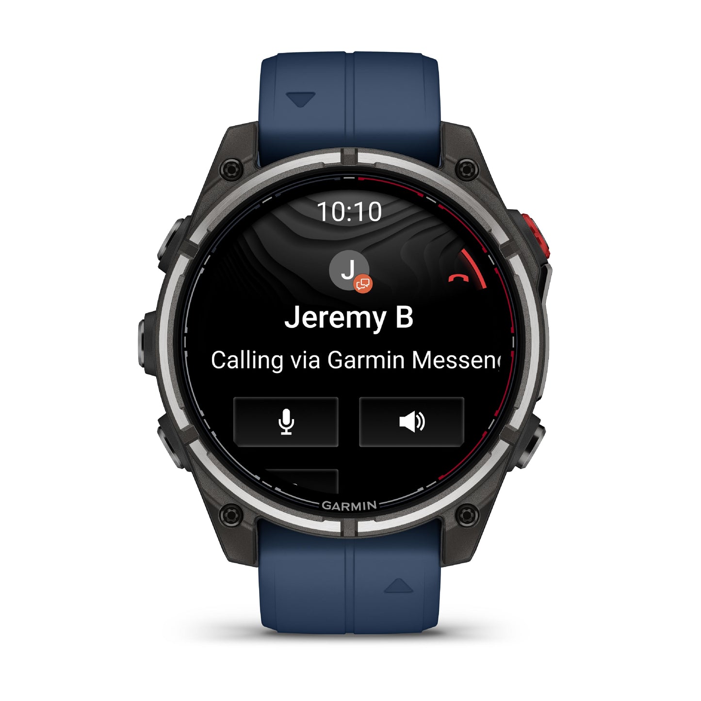 Garmin Quatix 8 Pro 47mm AMOLED Sapphire Titanium Blue Silicone Band