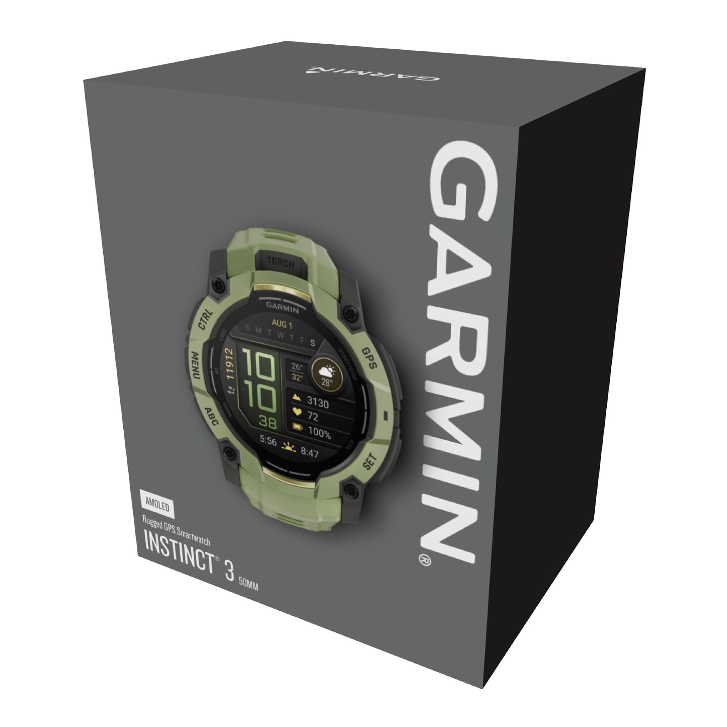 Garmin Instinct 3 45mm AMOLED Fern Green With Fern Green Band
