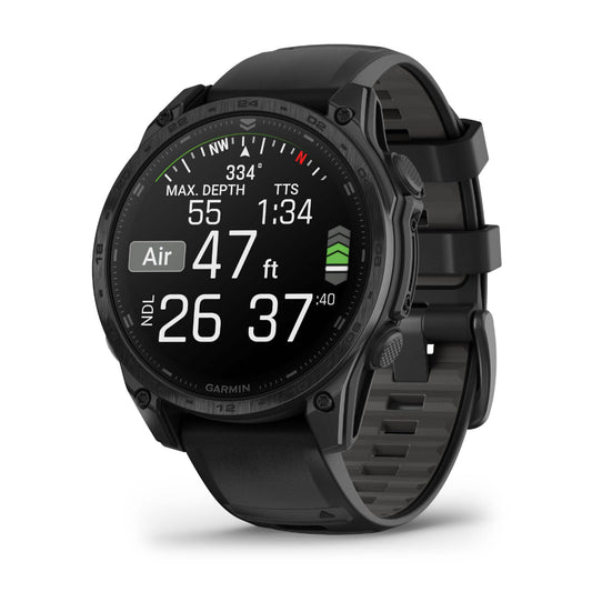 Garmin Tactix 8 47mm AMOLED Sapphire Titanium Black Silicone Band