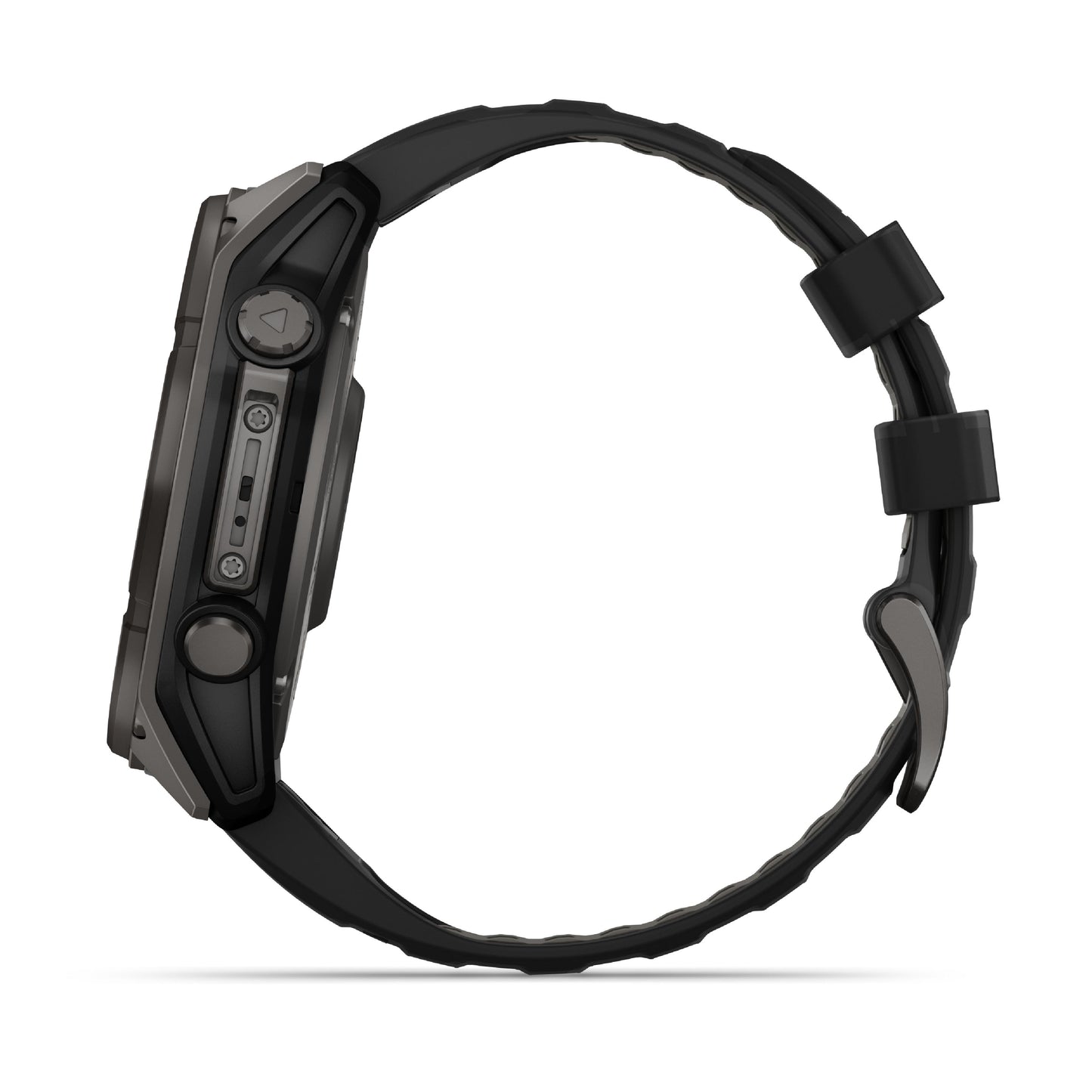 Garmin Fenix 8 47mm Solar Sapphire Carbon Grey DLC Titanium Black Silicone Band