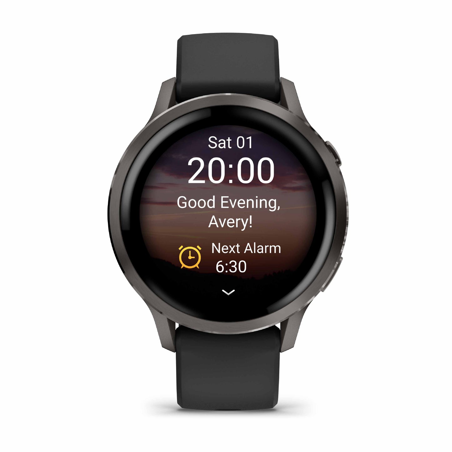 Garmin Venu 4 41mm Slate with Black Silicone Band