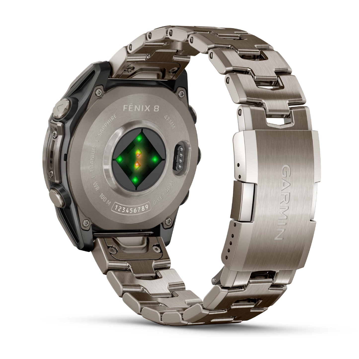 Garmin Fenix 8 47mm AMOLED Sapphire Titanium Vented Titanium Bracelet