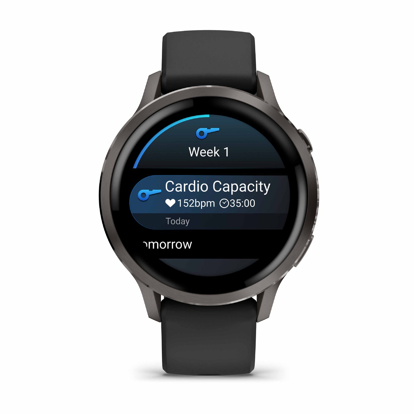 Garmin Venu 4 41mm Slate with Black Silicone Band