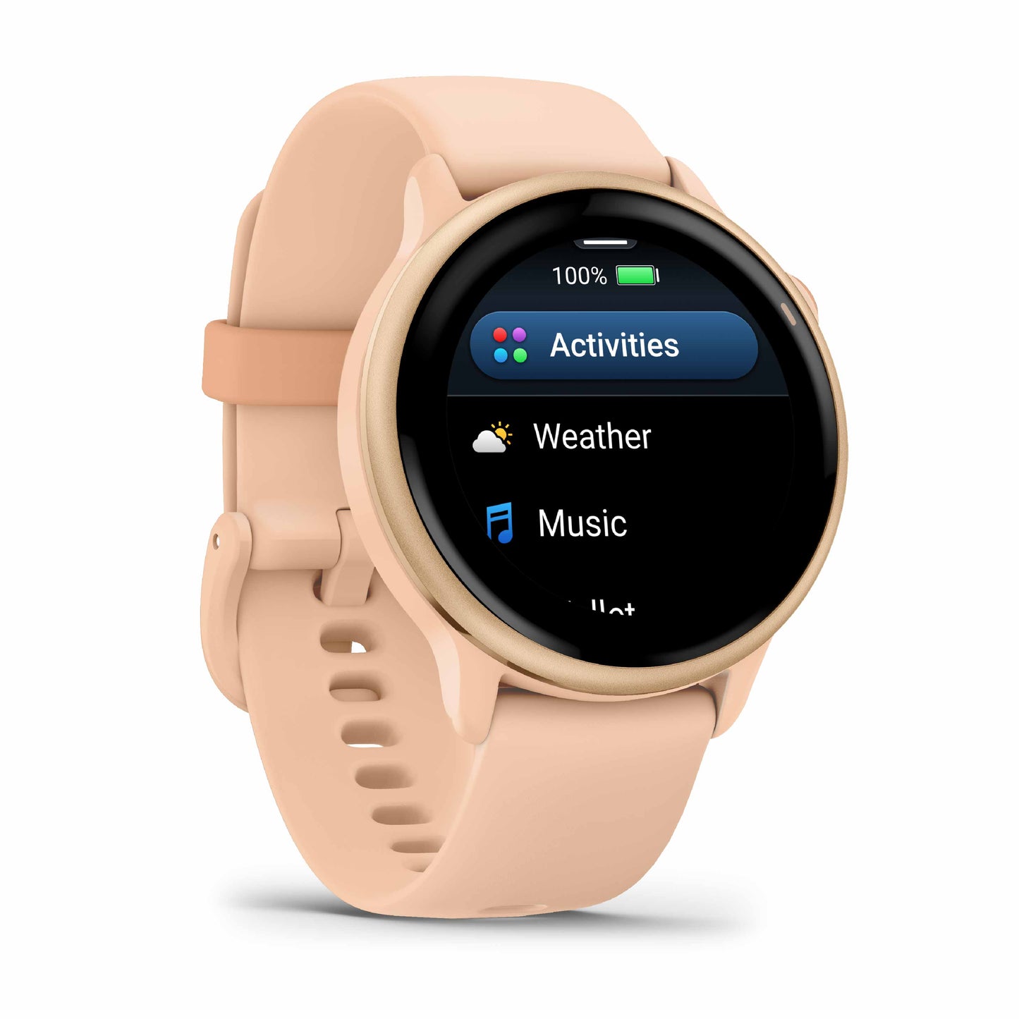 Garmin Vivoactive 6 Metallic Pink Dawn with Pink Dawn Band