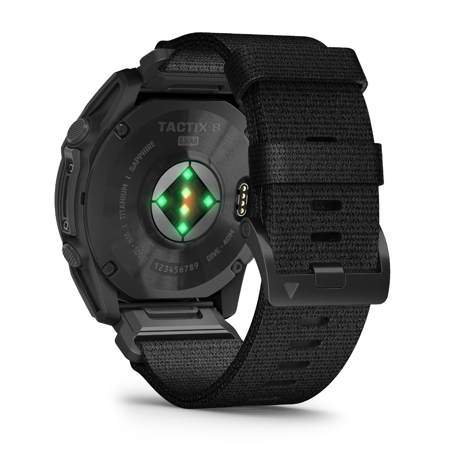 Garmin Tactix 8 51mm Solar Sapphire Titanium Tactical Black Nylon Band