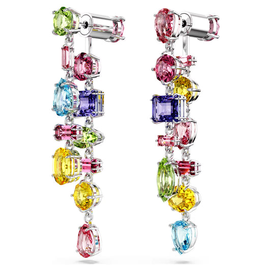 Gema drop earrings, Asymmetrical design, Mixed cut